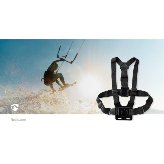Arnés de pecho pour caméra Nedis ACMK05 Noir
