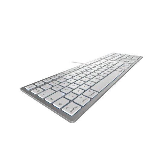 Teclado Cherry KC 6000C para Mac alámbrico USB con switch tijera AZERTY plata