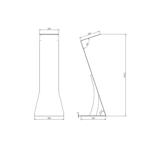 Kimex 030-2005 Suporte de Chão para Samsung E-Paper 32" VESA 200x200 Max 32" Max 15kg