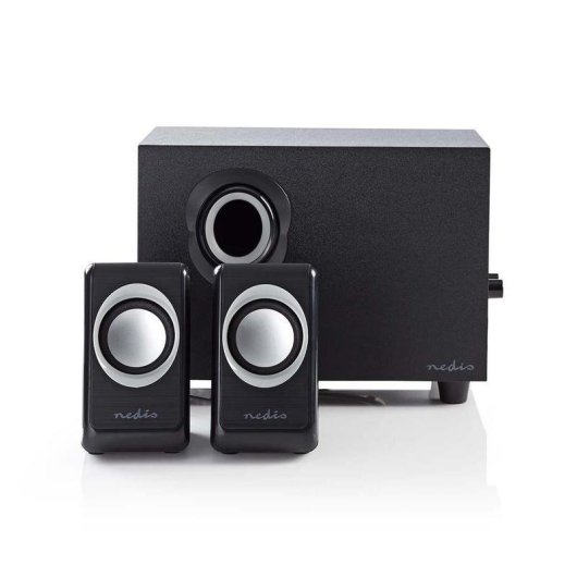 Altavoces Nedis 2.1 Alámbricos 16W con subwoofer y alimentación USB