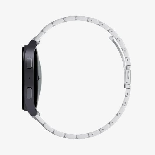 Pulseira Spigen Modern Fit 316L para Samsung Galaxy Watch 7 44mm Aço Inoxidável Prateado
