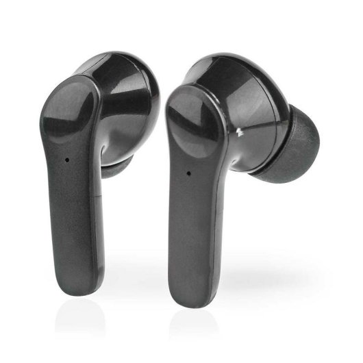 Auricolari Nedis HPBT5060BK wireless Bluetooth con cancellazione rumore, microfono e custodia USB-C neri