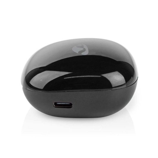 Auricolari Nedis HPBT5060BK wireless Bluetooth con cancellazione rumore, microfono e custodia USB-C neri
