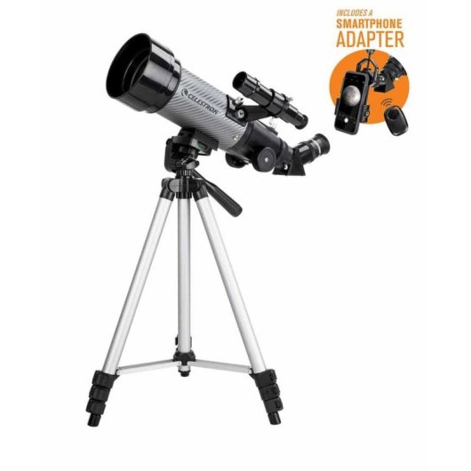 Refraktor Teleskop Celestron Travelscope 70 DX Schwarz Grau Aluminium