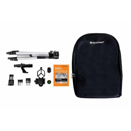 Refraktor Teleskop Celestron Travelscope 70 DX Schwarz Grau Aluminium