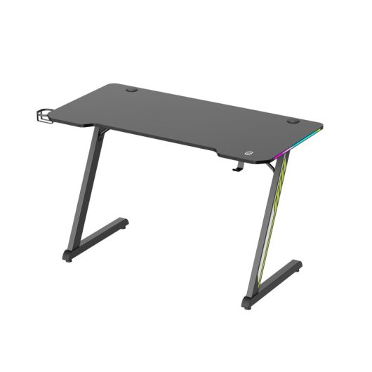 Kimex Escritorio Gaming Con Iluminación Rgb, Negro