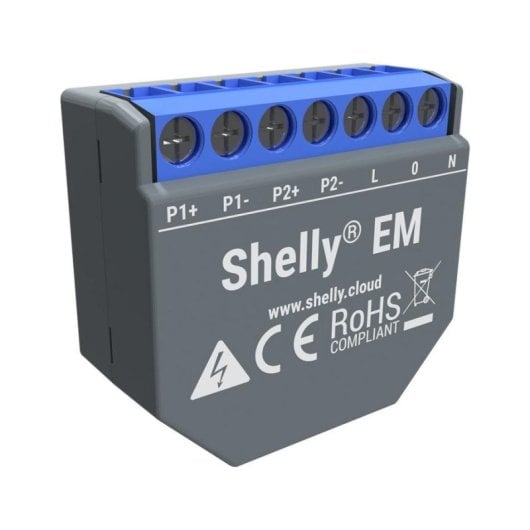 Medidor de custo energético Shelly ATSHELLYEM WiFi AC 2A