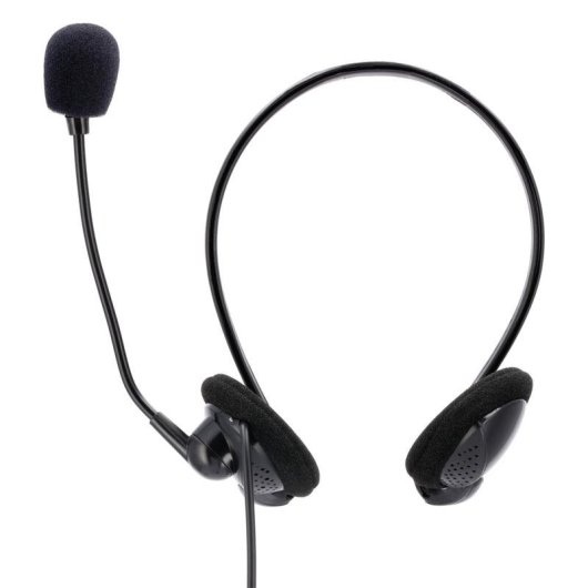 Auriculares Hama 00139920 con cable, conexión 3,5 mm, para oficina y call center, negros