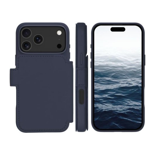Funda para móvil dbramante1928 Lynge MS ICON Folio Azul Magnético para iPhone 17 Pro Max