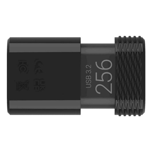 Unidad flash USB PNY Elite-X 256 GB USB Tipo C 3.2 Gen 1 200 MB/s negra