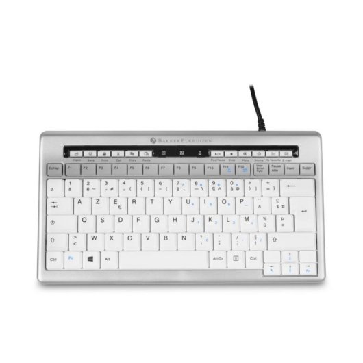 Teclado BakkerElkhuizen S-board 840 Tenkeyless com fio AZERTY cinza claro