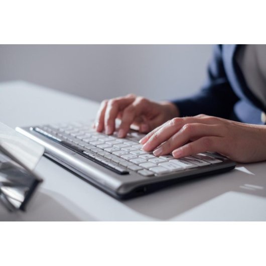 Teclado BakkerElkhuizen S-board 840 Tenkeyless com fio AZERTY cinza claro