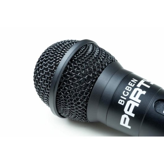 Microphone BigBen PARTYMIC filaire karaoké câble 4 m noir