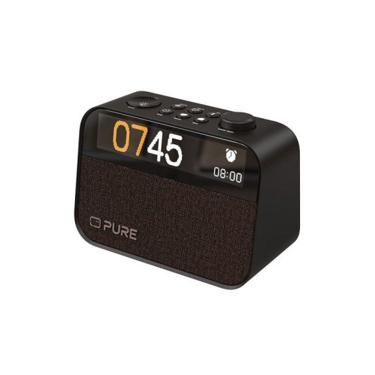 Radio Despertador Pure Moment Negro Bluetooth 5.3 DAB+/FM Luz Amanecer