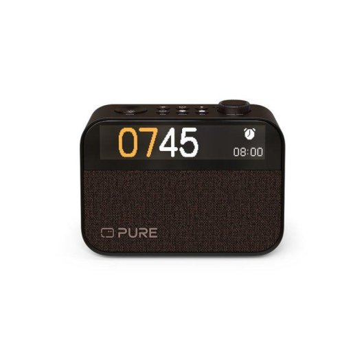 Radio Despertador Pure Moment Negro Bluetooth 5.3 DAB+/FM Luz Amanecer