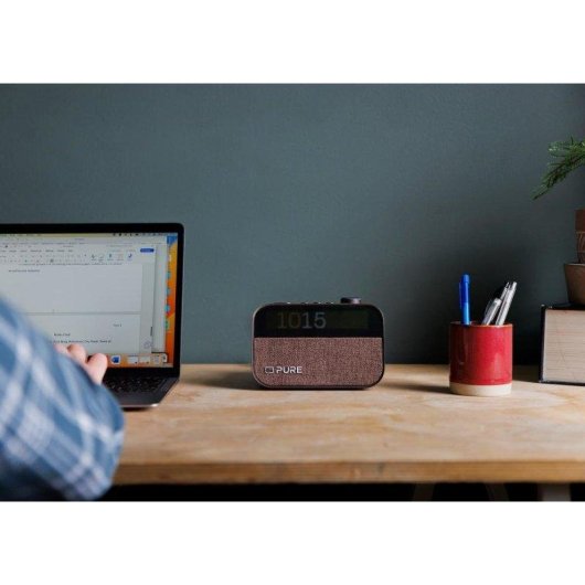 Radio Despertador Pure Moment Negro Bluetooth 5.3 DAB+/FM Luz Amanecer