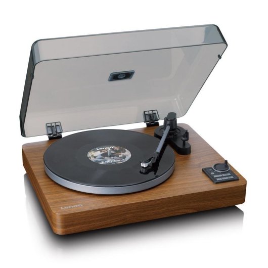 Plattenspieler Lenco LBTA-165WD Bluetooth 5.3 Automatisch Schwarz Holz