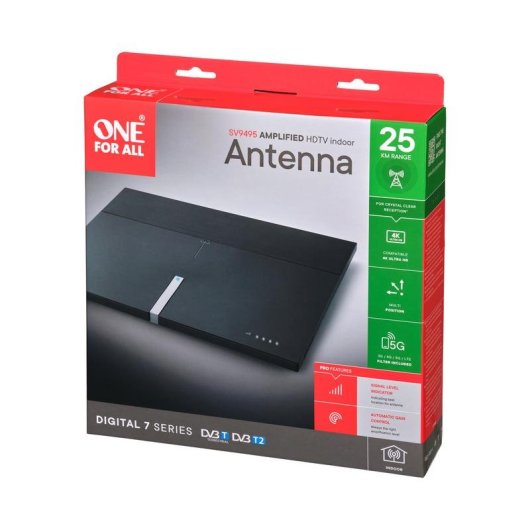Antena Interior One For All Premium Line SV 9495 DVB-T/T2 UHF VHF