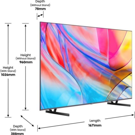 TV Hisense QLED 75A79KQ 75" 4K UltraHD 60Hz Smart TV VIDAA HDR10+ Dolby Vision