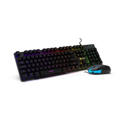 Teclado Inca IKG-448 mecánico con LED RGB y ratón incluido