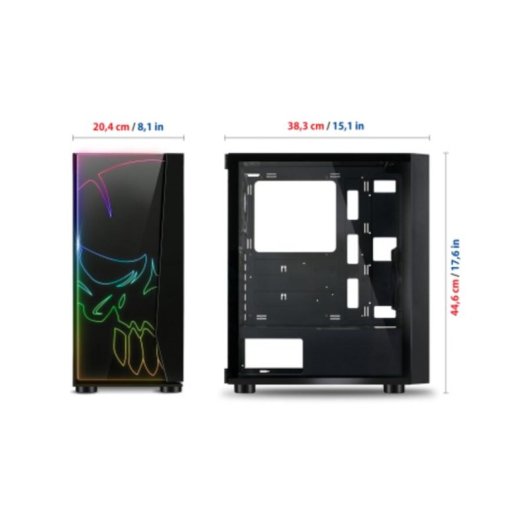 Carcassa PC Spirit of Gamer Ghost One Micro ATX Vidro Temperado RGB