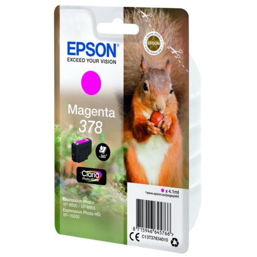 Cartucho de Tinta Epson Magenta Claria Photo HD 378 Rendimento Standard