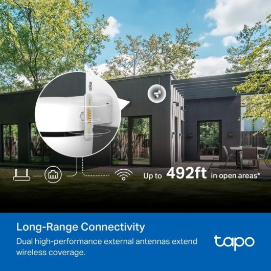 Cámara IP TP-Link TAPO C530WS 2K Exterior Visión Nocturna Audio Bidireccional Alarma Resistente al agua