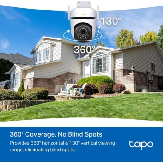 Cámara IP TP-Link TAPO C530WS 2K Exterior Visión Nocturna Audio Bidireccional Alarma Resistente al agua