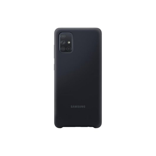 Cover Samsung EF-PA715TBEGEU Silicone Nero Antishock per Galaxy A71