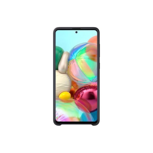 Cover Samsung EF-PA715TBEGEU Silicone Nero Antishock per Galaxy A71