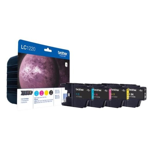 Cartuccia per Tinte Brother LC-1220VALBPDR Multipack 4 Pezzi
