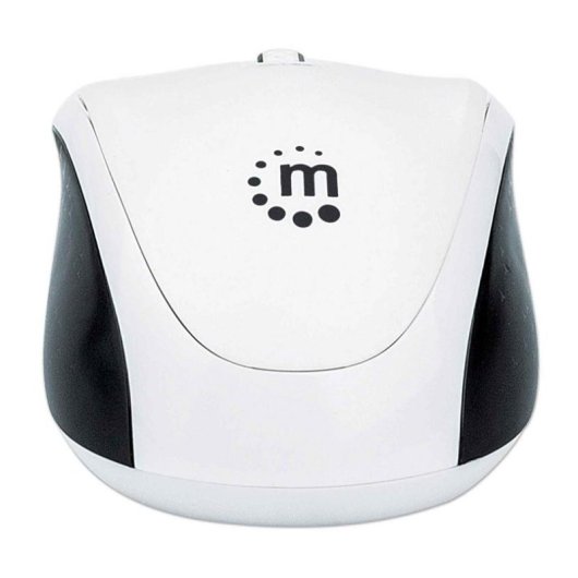 Ratón Manhattan 179645 Bluetooth 4.0 1600 DPI Negro Blanco Dual Mode