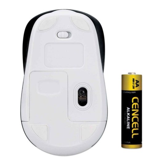 Ratón Manhattan 179645 Bluetooth 4.0 1600 DPI Negro Blanco Dual Mode