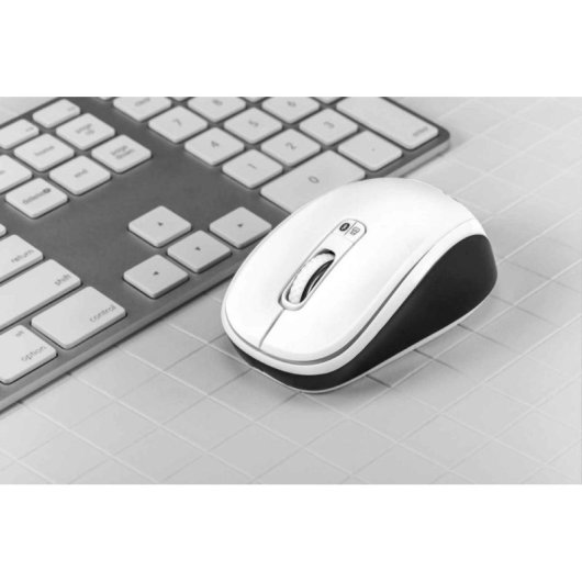 Ratón Manhattan 179645 Bluetooth 4.0 1600 DPI Negro Blanco Dual Mode