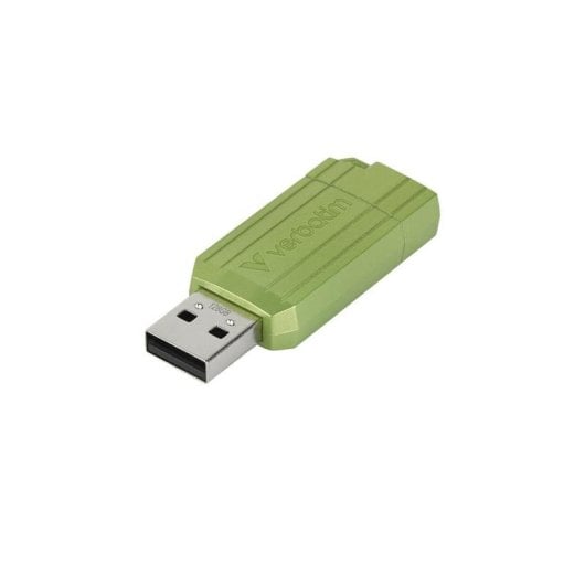 Unidad Flash Verbatim PinStripe 128 GB USB 2.0 Verde Deslizar