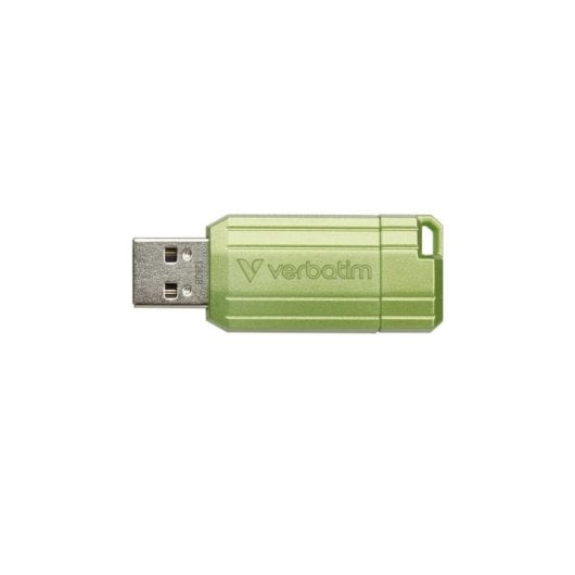 Unidad Flash Verbatim PinStripe 128 GB USB 2.0 Verde Deslizar