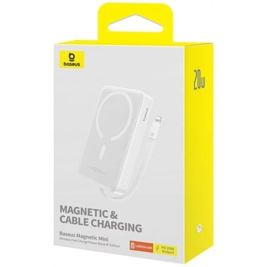 Externe Batterij Baseus MAGSAFE MINI WIRELESS 10.000 mAh 20W Wit