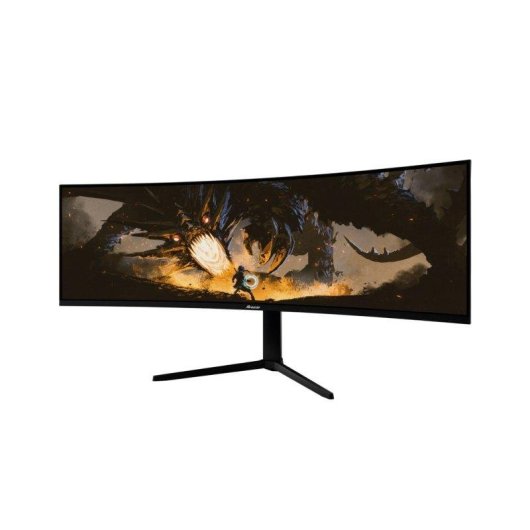 Monitor PC Arozzi Nova 49" Dual QHD 165Hz VA Curvo HDR Altoparlanti 1ms