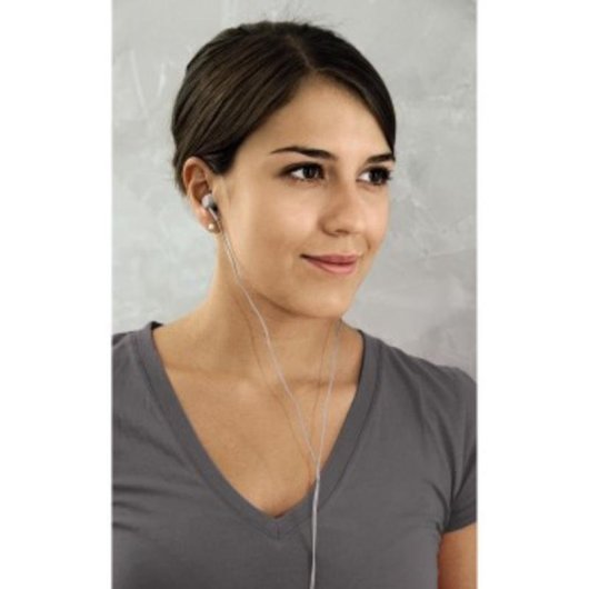Auriculares Thomson 132481 con cable, conectividad 3,5 mm, para llamadas y música, gris