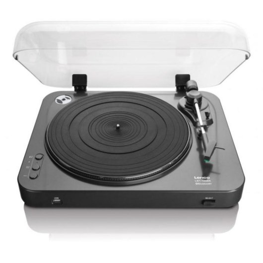 Plattenspieler Lenco LBT-120BK Bluetooth 2.1+EDR Halbautomatisch Schwarz 33/45 U/min