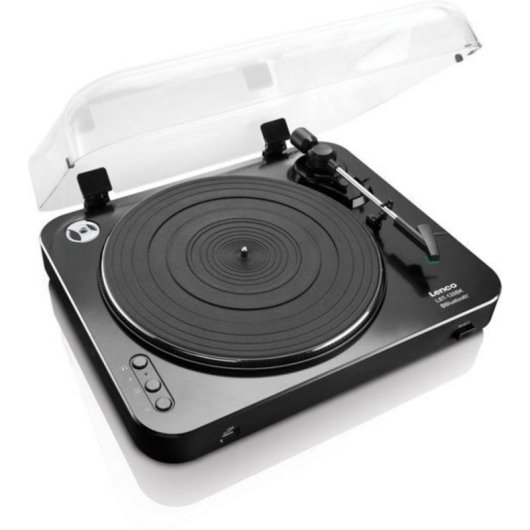 Plattenspieler Lenco LBT-120BK Bluetooth 2.1+EDR Halbautomatisch Schwarz 33/45 U/min