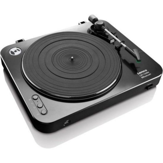 Plattenspieler Lenco LBT-120BK Bluetooth 2.1+EDR Halbautomatisch Schwarz 33/45 U/min