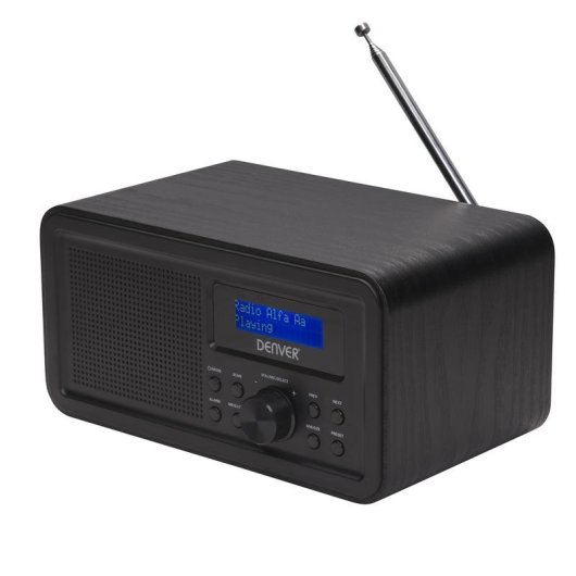 Radio Personnelle Denver DAB-30BLACK DAB+ FM Noir Bois