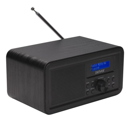 Radio Personnelle Denver DAB-30BLACK DAB+ FM Noir Bois
