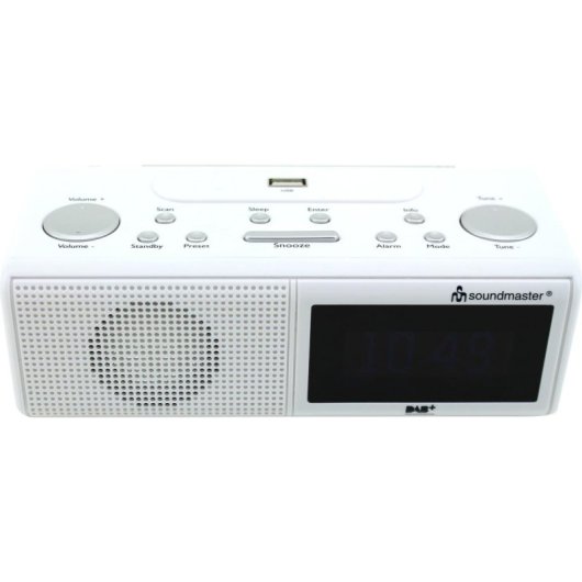 Reloj Despertador Soundmaster UR8350WE Digital DAB+ FM LCD Blanco