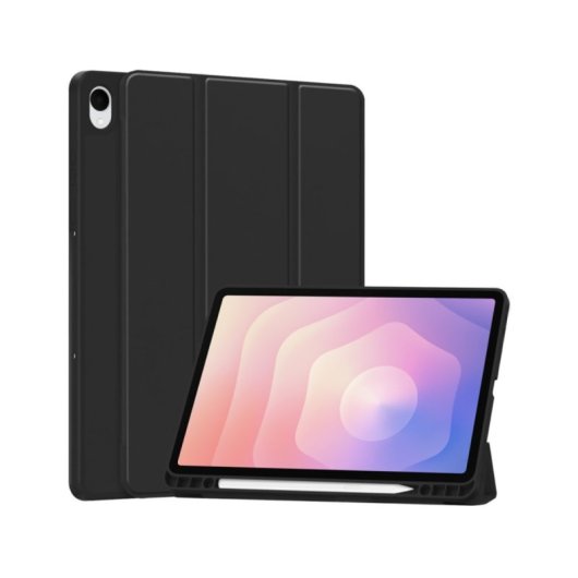 Capa Smart Cover V2 Samsung Galaxy Tab S11 Ultra Preta Suporte Dissipação
