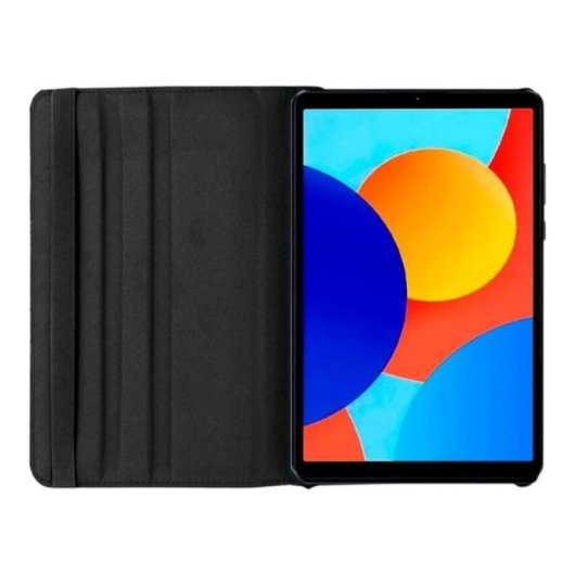 Housse Xiaomi Redmi Pad SE 8.7 Cuir Noir Support 360° Antichoc