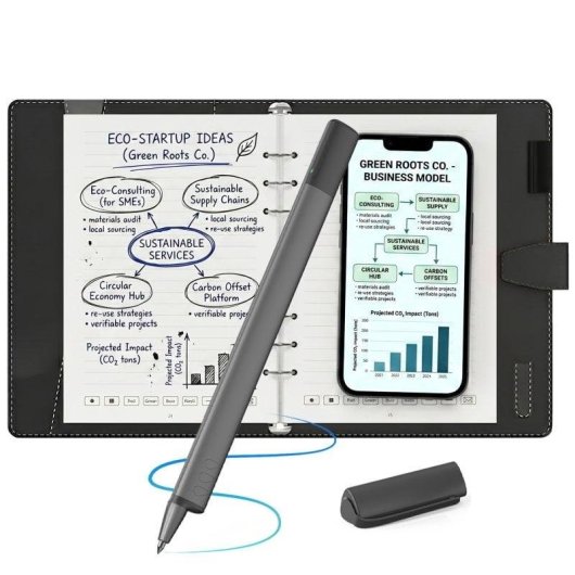 Owlotech Smart Pen & Note - Cuaderno digital con bolígrafo inteligente