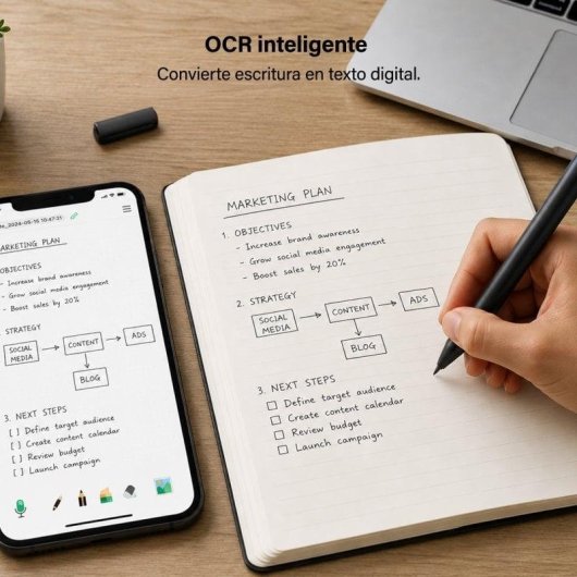 Owlotech Smart Pen & Note - Cuaderno digital con bolígrafo inteligente
