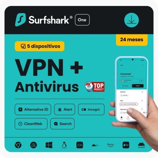 Paquete Surfshark One VPN y Antivirus 24 Meses Código Digital